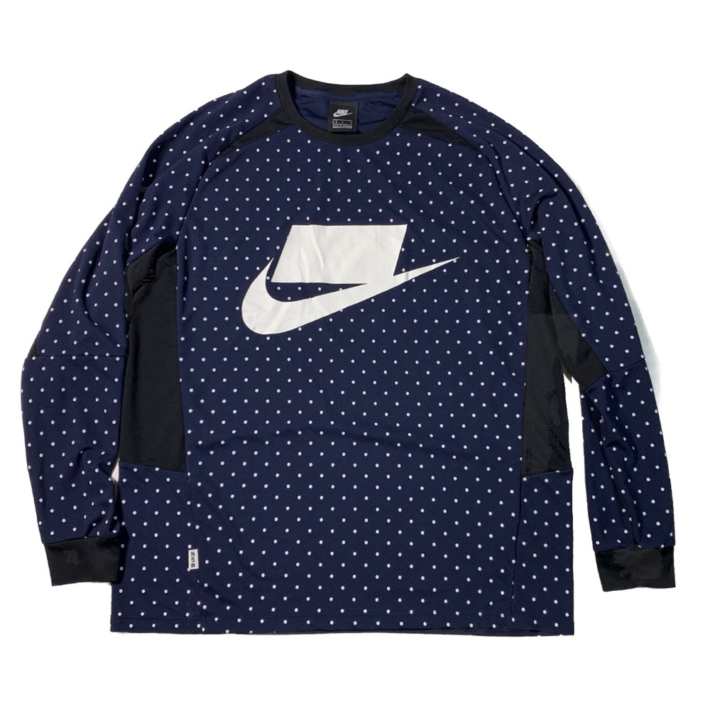 NSW LONG SLEEVE KNIT TOP Mens L Blue Dot